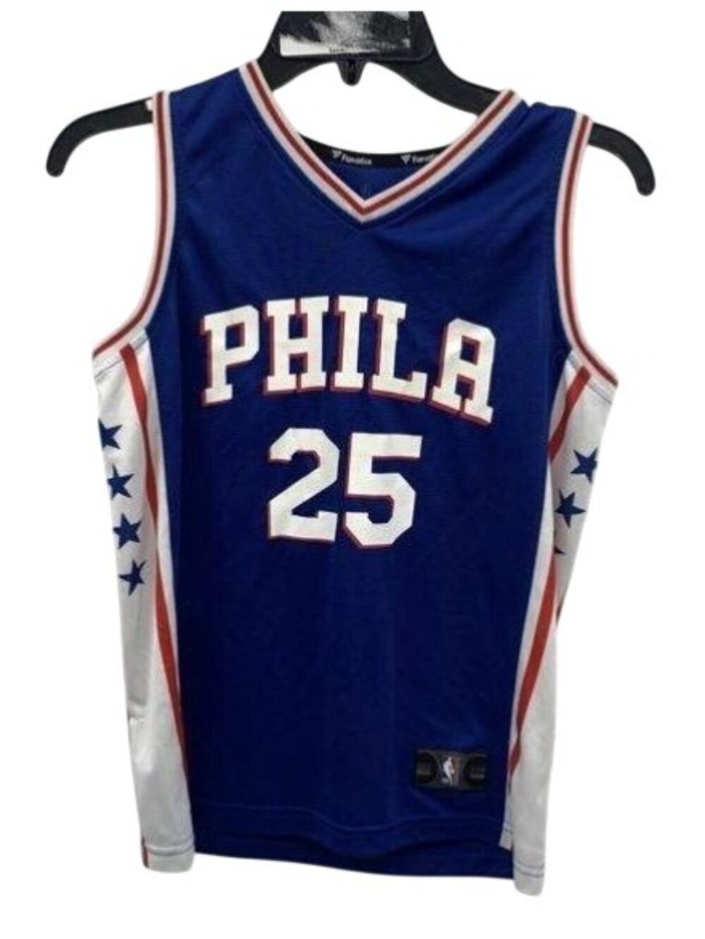 Philadelphia 76ers Ben Simmons #25 Fanatics NBA Jersey Blue Size Youth M